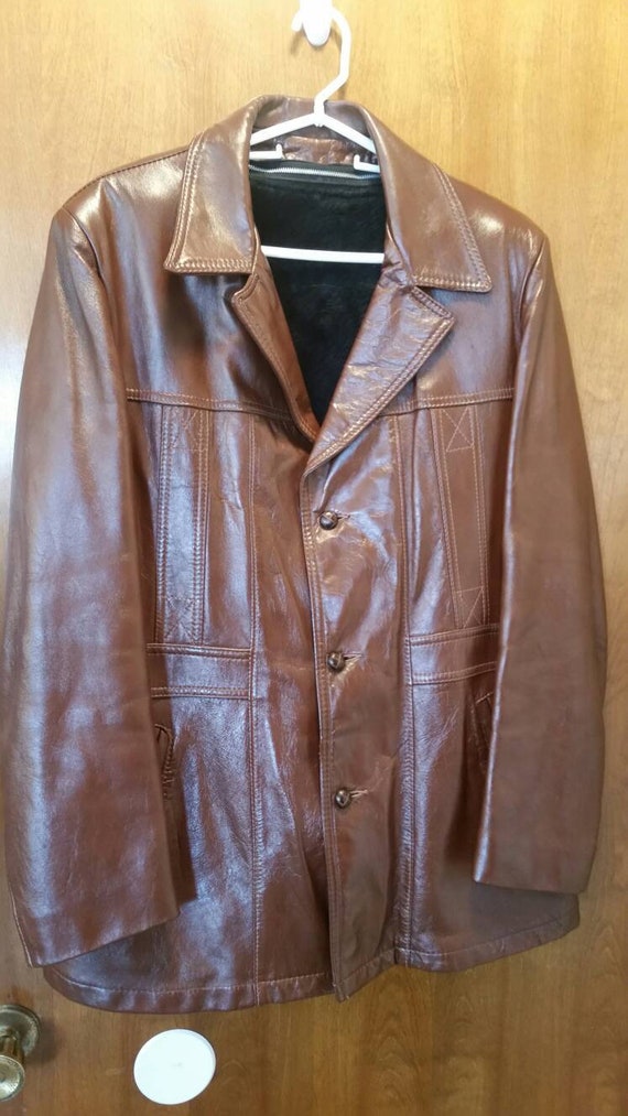 Vintage Reed Sportswear Men's Leather Blazer Jacke