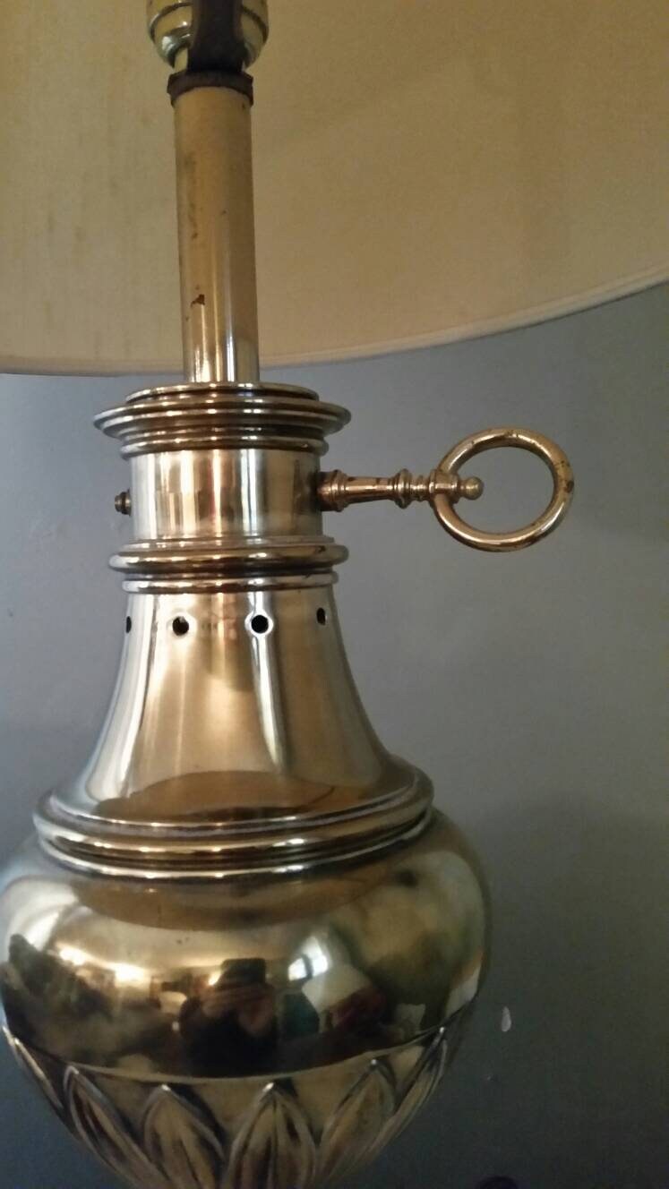 Solid Brass Vintage Stiffel Tall Table Lamp MCM Hollywood Solid Brass Vintage Stiffel Tall Table Lamp MCM Hollywood