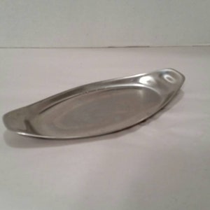 MCM Relish Tray Butter Dish Stainless Steel Contemporary Design