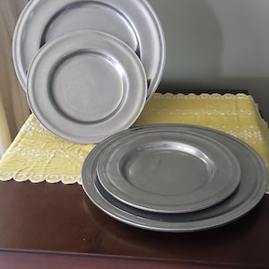 Carson Pewter Colonial Tavern Danforth Dinner Desert Plates