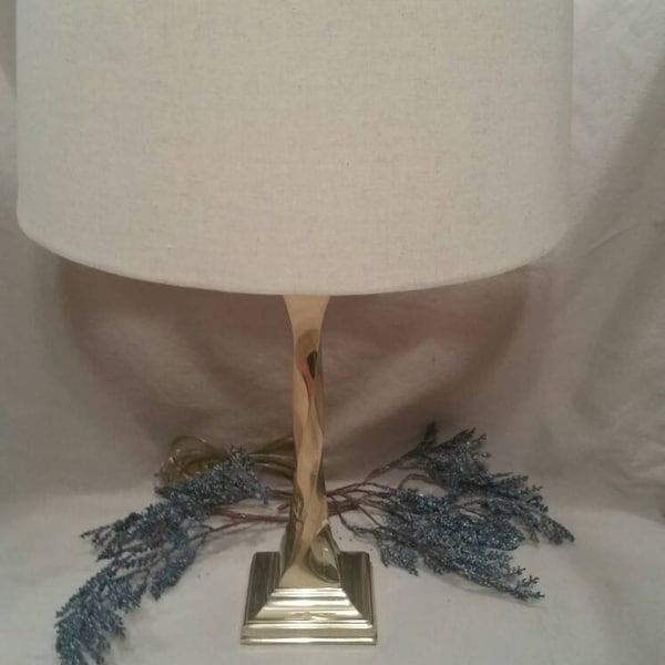 Twisted Brass Lamp Etsy