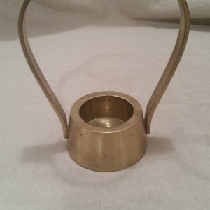 Unique vintage brass tealight candle holder potpourri dish