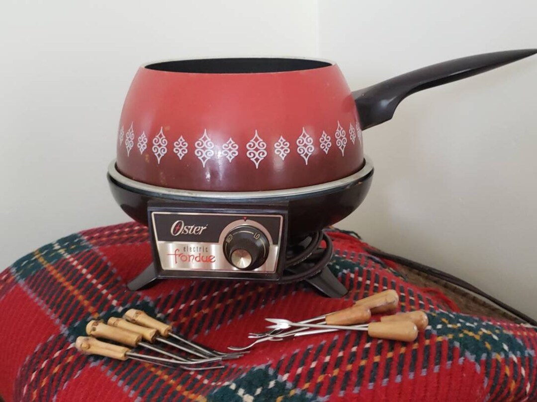 Vtg. MCM Oster Electric Fondue Set Etsy