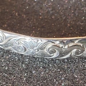 Sterling Silver 925 Womens C Cuff Bracelet