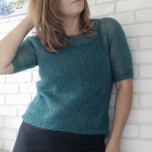 moher jumper, fluffy sweater, mohair blouse, knitted blouse, knitted sweater, beautiful blouse, mohair blouse, rainbow blouse, vintage sweater