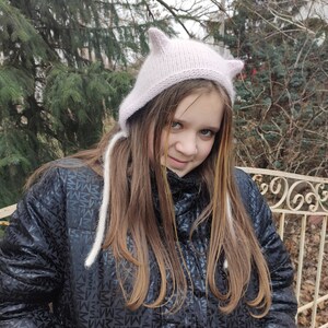 hat, cat hat, cap, fluffy hat, trend hat, stylish cap, teenage hat, hat for girls, children&#39;s hat, women&#39;s cap, fashionable cap