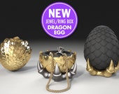 Dragon Egg Game of Thrones "style" Ring Box - proposal ring box, engagement ring box, case, wedding, marriage, geeky, geek, fantasy, geekery