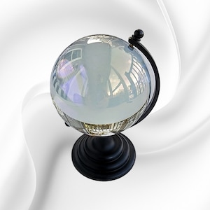 Clear Glass Ball on Stand