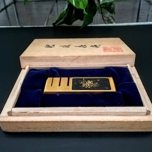 Asian Brass Office Organizer ~ Business Card Holder