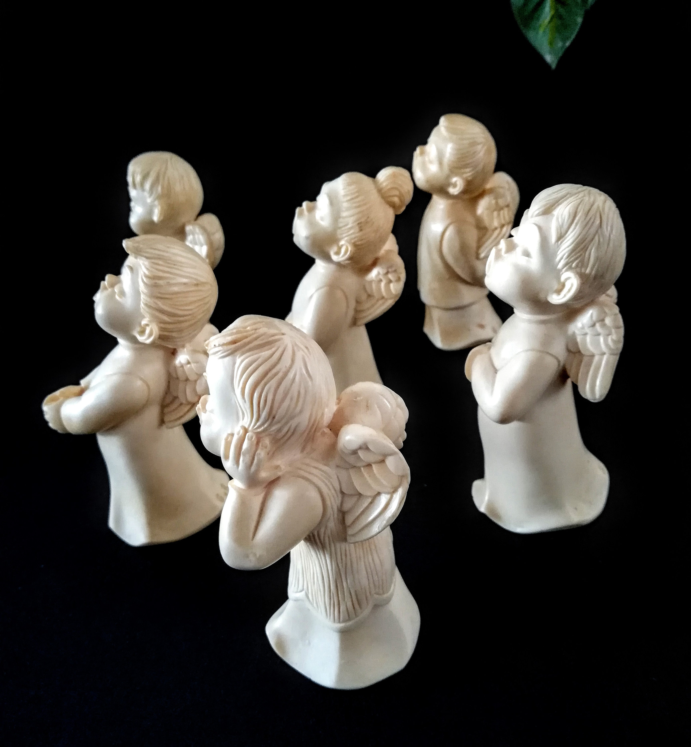Angel Choir Figurines Vintage Christmas Cherub Collection Etsy