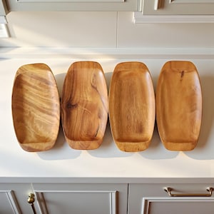 Hand Carved Monkeypod Wood Trays | Teak Wood Plates from the Philippines