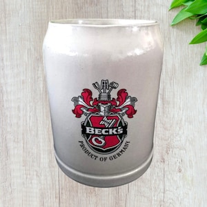 Beck&#39;s German Beer Stein ~ Collectible ceramic Beer mug ~ Beer Lover Gift