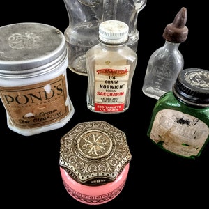 Miniature Glass Bottle Collection ~ Set of 6