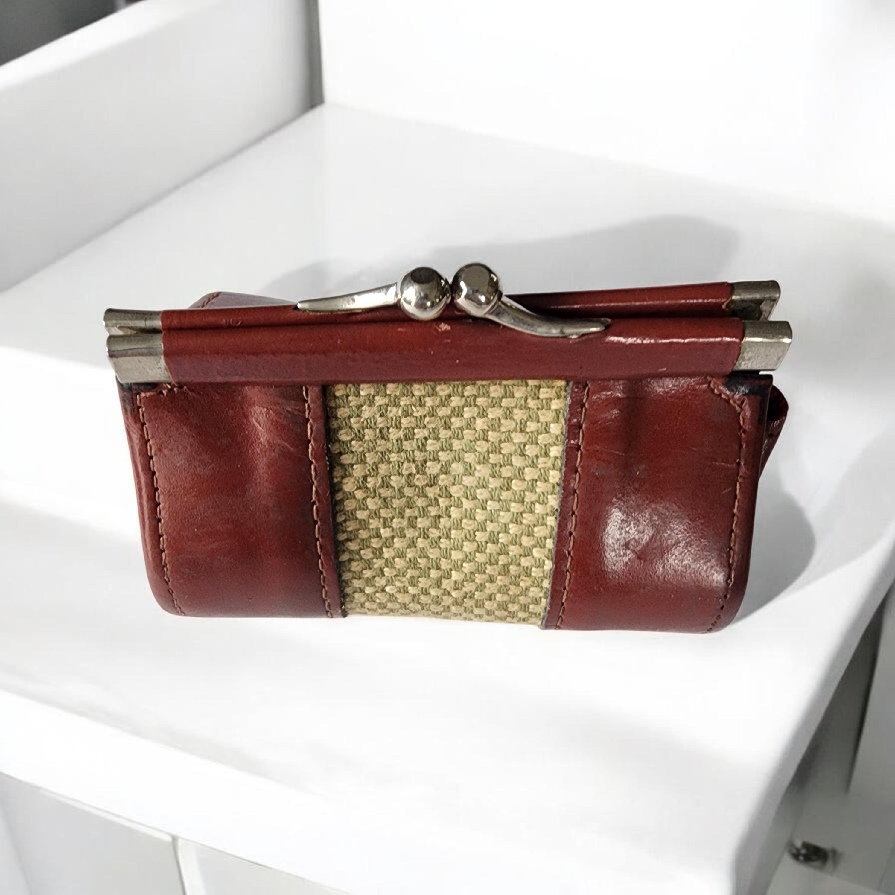 Burgundy Kisslock Wallet - Etsy display picture 1