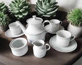 Vintage Schirnding Bavaria Fine Porcelain Coffee or Tea Set ~ Germany