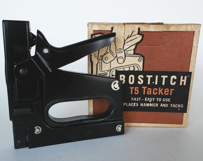 BOSTITCH T5 Staple or Tacker Gun Workroom Tool Vintage Staple Gun Craft
