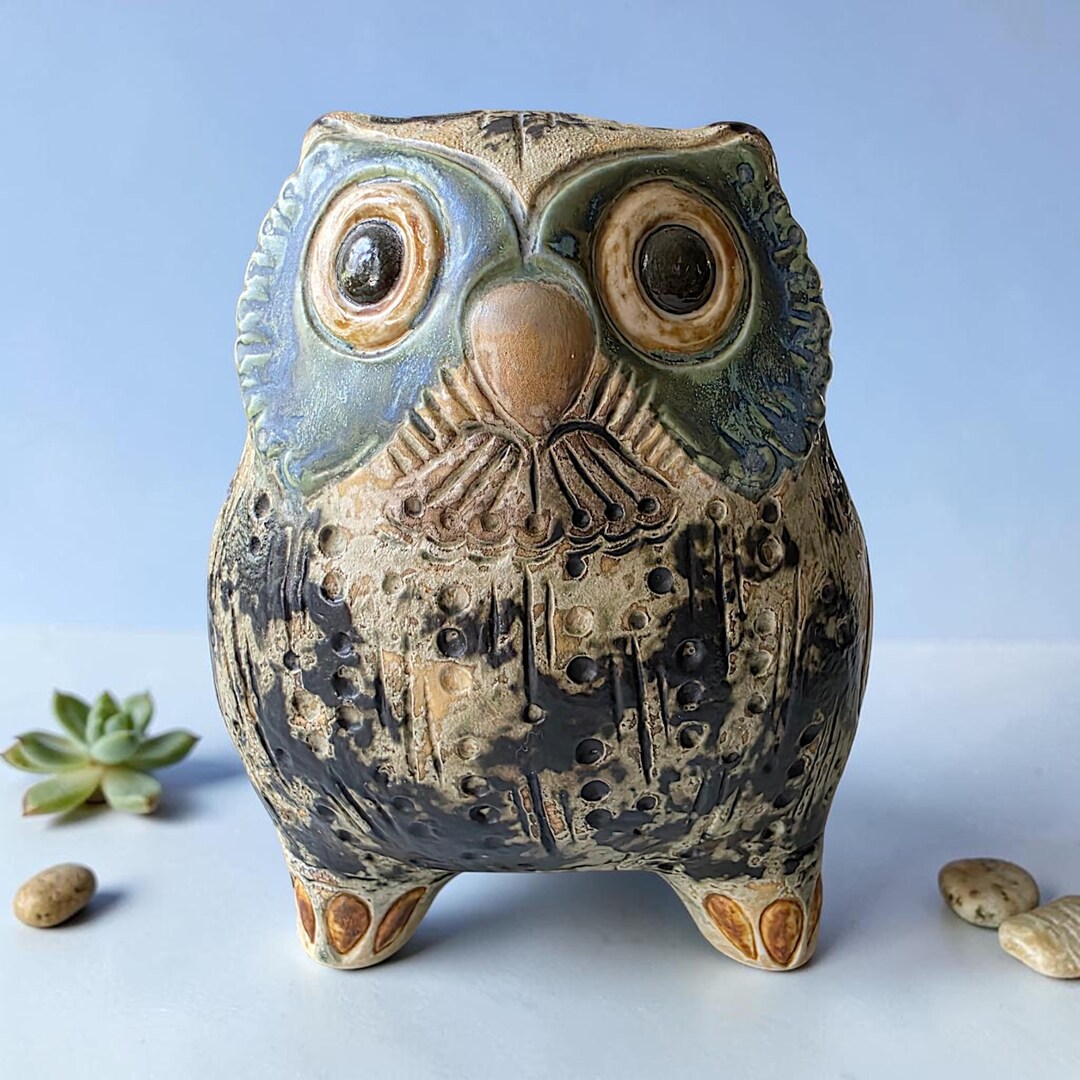 【箱無し】LLADRO 磁器人形 ふくろう 置物 Lladro Little Eagle Owl | Vintage Porcelain Collectible Figurine