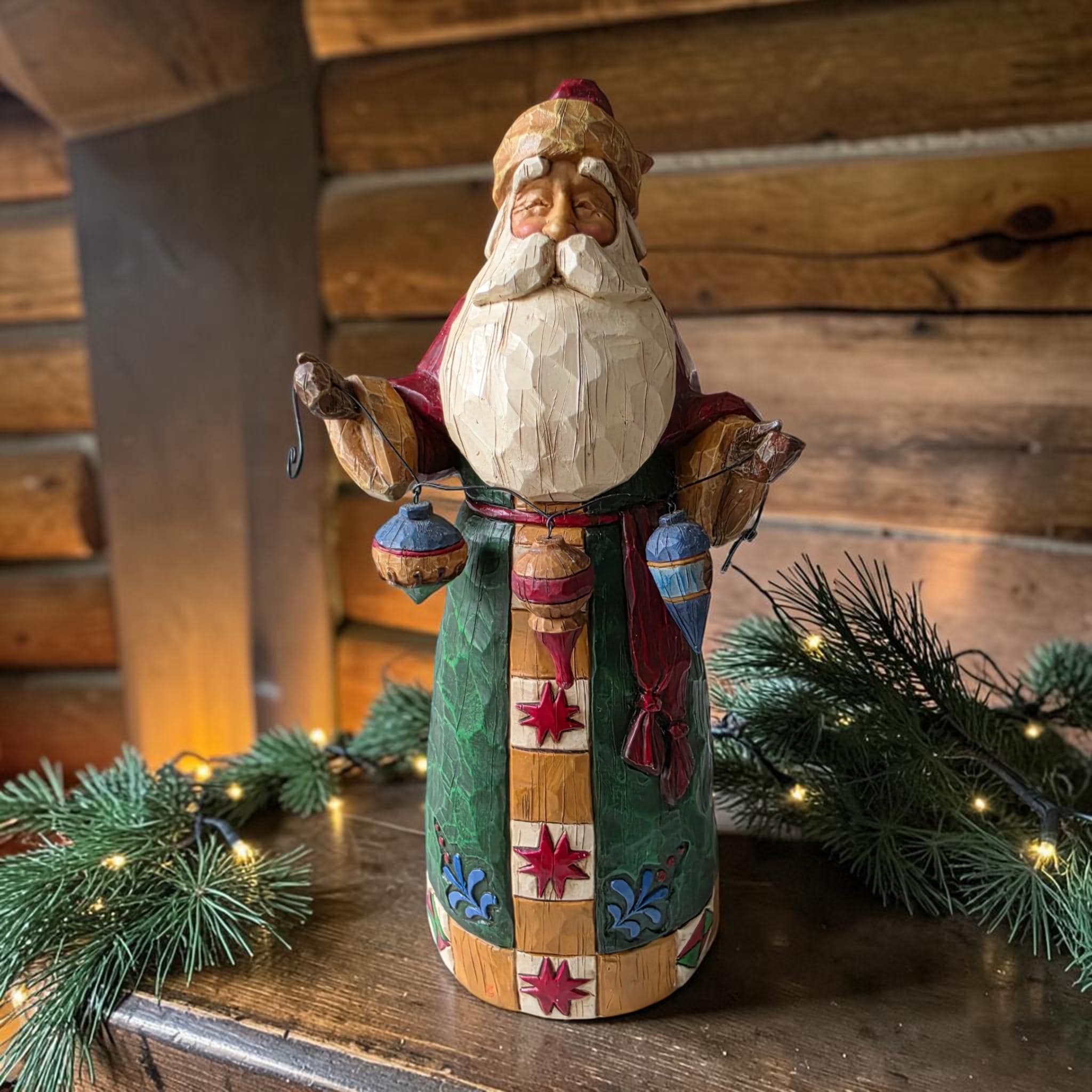 Vintage Enesco Santa Figurine - Etsy