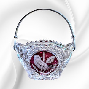 Ruby Red Hofbauer Basket for Candy or Trinket Dish