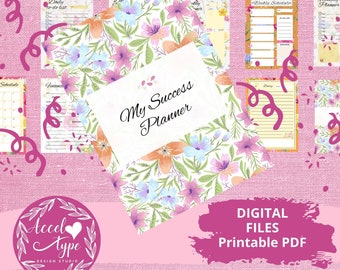 Success Planner, Digital Planner, Simple Planner, Simple Daily Planner, Printable Planner, Instant Download