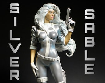 SILVER SABLE Wild Pack Custom Collectible Resin Statue Bowen Scale Figure