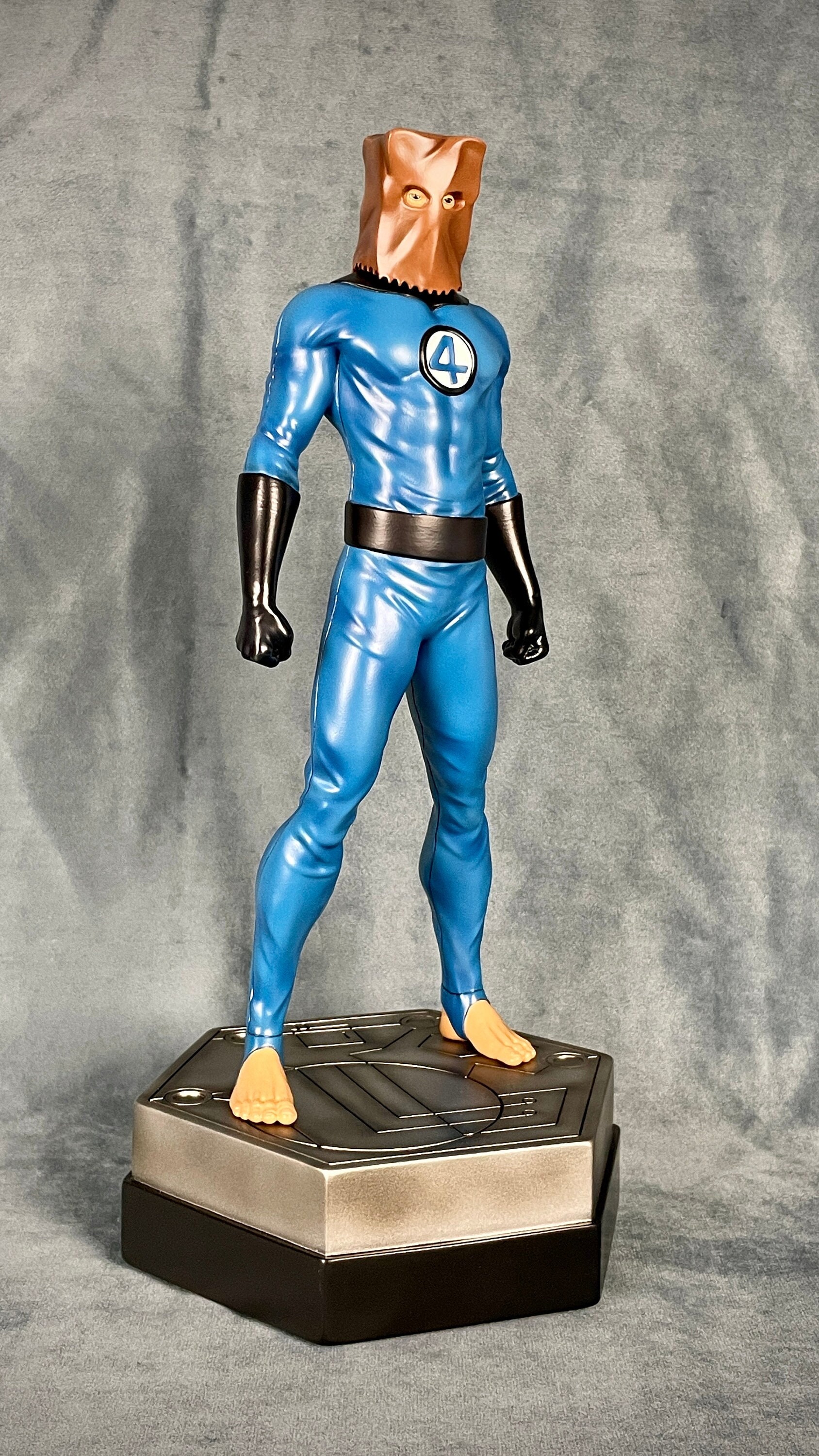 Custom Inspired by Bombastic BAGMAN SPIDERMAN Black Resin Statue Bowen