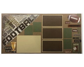 Football Triangle Scrapbook Page Kit