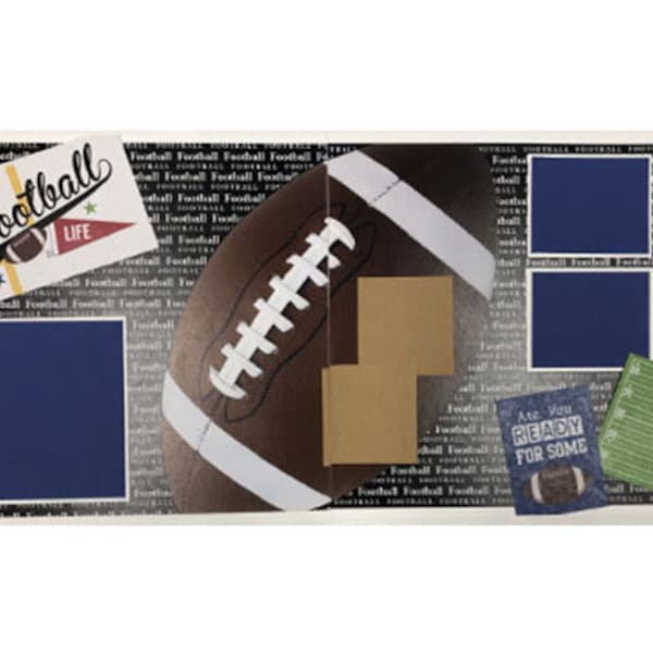 Football Scrapbook Pages Etsy