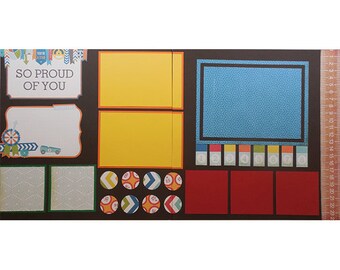 So Proud of You Boy Pinewood Derby Scrapbook Page Kit