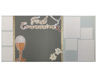 First Communion Scrapbook Page Kit