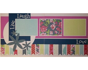 Live, Laugh, Love Scrapbook Page Page Kit