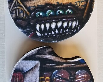 Car Coasters Magic books and potions
