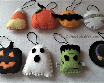 Handmade Halloween Mini Ornaments