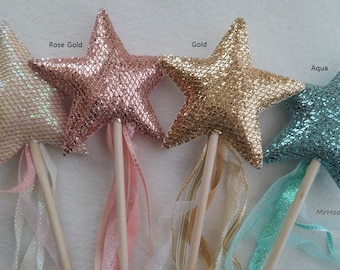 Handmade Mermaid Sparkle Wands