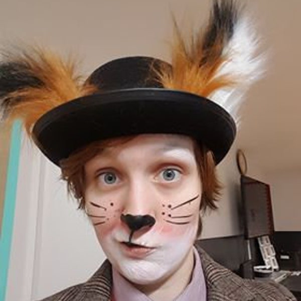 Fox Bowler Hat, Mr Fox Costume, Realistic Animal ears