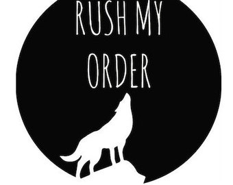 Rush My Order, Order is shipped in 1-2 days