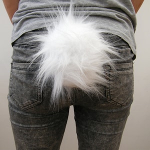 Fluffy Rabbit Tail, Bunny Rabbit Pin On Tail, Panda Polar Bear Cosplay Costume, Furry Animal Tail