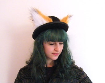 Fox Bowler Hat, Mr Fox Costume, Realistic Animal ears