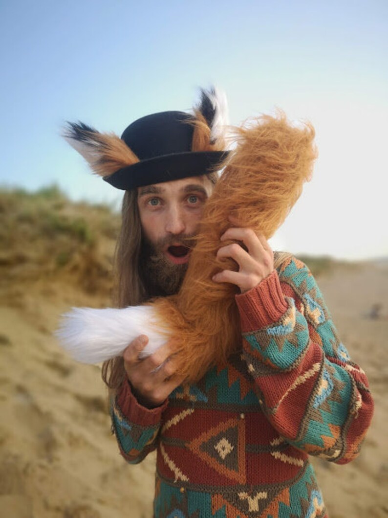 Fuchs Schwanz Kostüm Pelz Clip auf Cosplay | Etsy