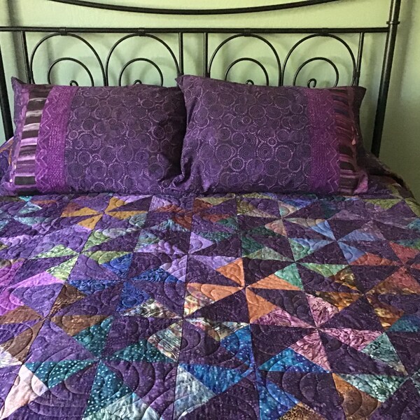 Modern Rustic Quilt - Etsy