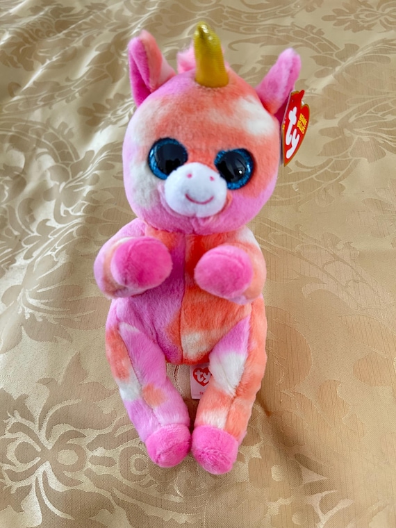 SKYLAR the Pink Unicorn - Ty Beanie Bellies - Mwmts - Etsy