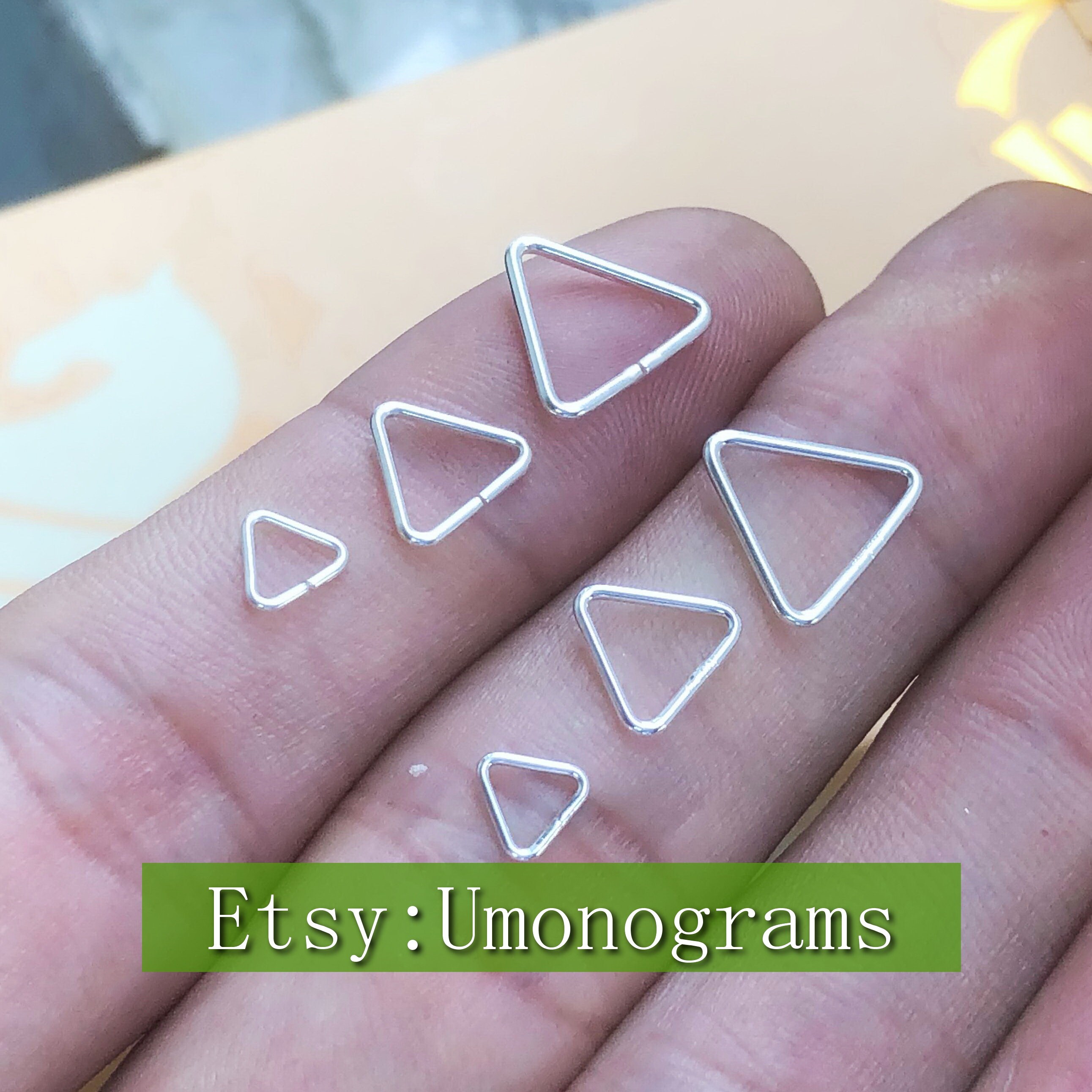 925 Sterling Silver Closed/open Triangle Jump Ring , Made in USA ...