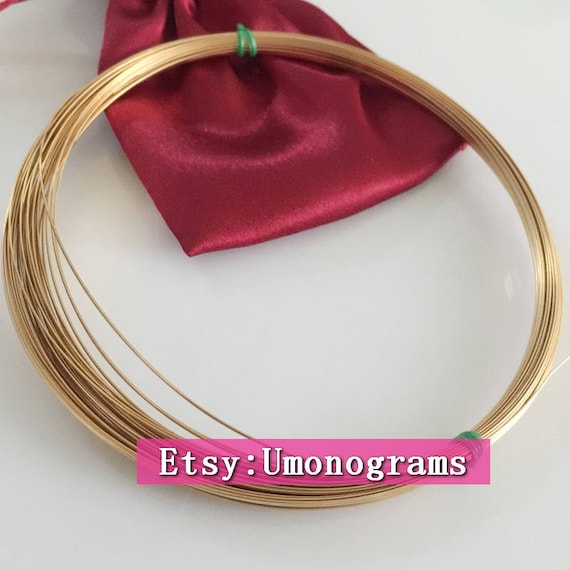 14K Gold Filled Semicircle Wire, Gold Filled Half Hard Wire for Jewelry  Making, Gold Filled Halfcircle Wire, Beading Wire 0.81mm 20gauge 