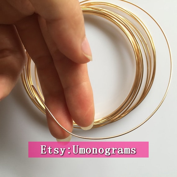 3 Feet 14K Gold Filled Round Wire-30 Gauge 0.25mm