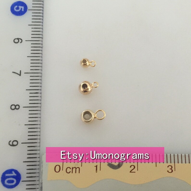 14K Gold Filled Smart Bead With Solder Closed Ring 34mm Round Etsy