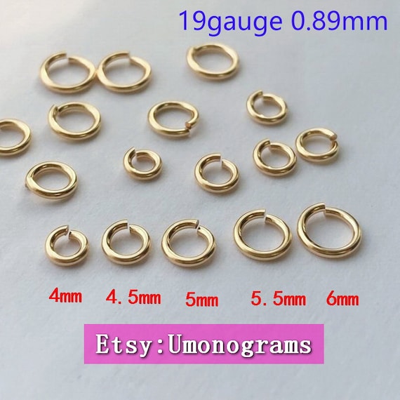 9ct Gold Jump Rings | 3mm 4mm 5mm 6mm Sizes | Jewellery 9ct Gold Jump Rings | 3mm 4mm 5mm 6mm Sizes | Jewellery