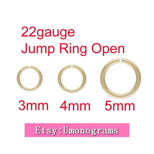 Gold Filled Jump Ring Open 22 GA 5 Sizes Wholesale Bulk Etsy