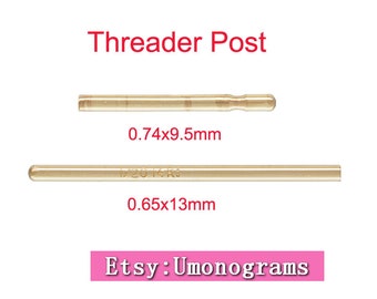 14K Yellow Gold Filled Threader Post 21/22ga Draad 0.74x9.5mm / 0.65x13mm Groothandel BULK DIY Sieraden Bevindingen 1/20 14kt GF