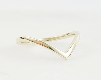 Gold V Ring Etsy Gold V Ring Etsy