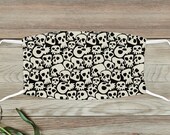 Multi Layer Face Mask, Washable, Skull Pattern, Reusable, Carbon Filter, Face Cover -CSFM173